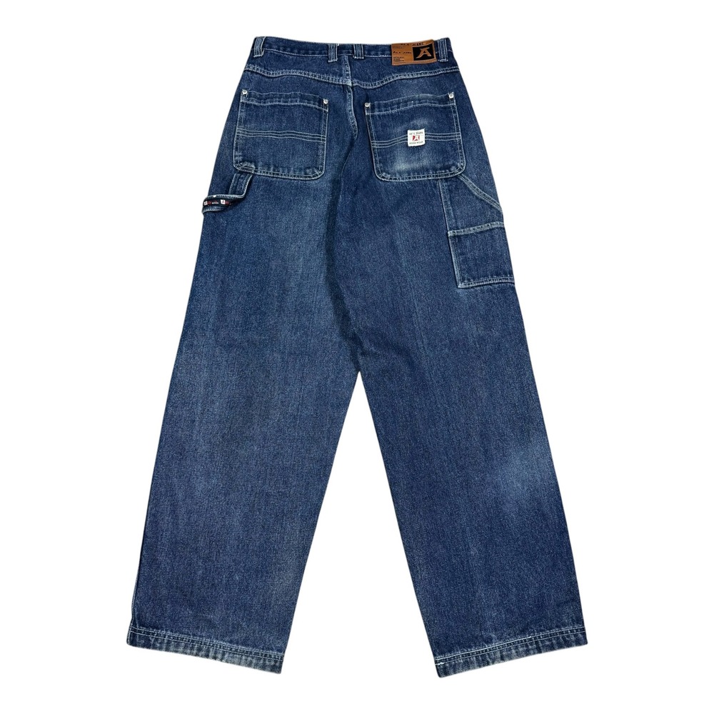 AS-4 Jeans Dark Wash 100% Cotton Baggy Carpenter Jeans Men's 32 (Fits 31x31)